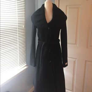 Calvin Klein black wool coat